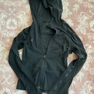 Black lululemon Hooded Zip-Up
